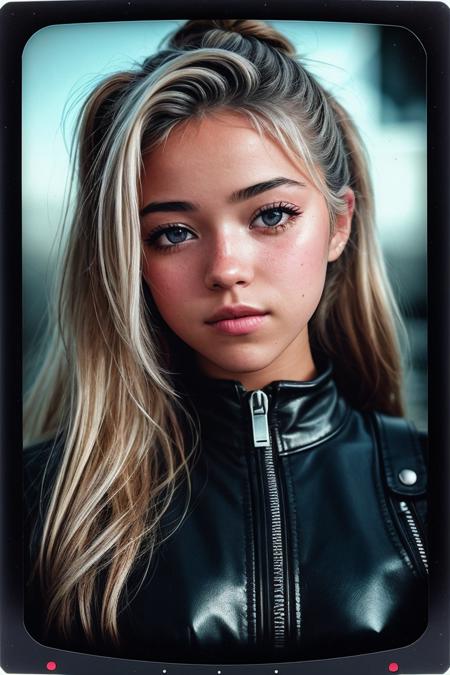 00178-974743227-JernauMix-photo of (l1vvydunne_0.99), closeup portrait, perfect hair, hair upsweep updo, posing, (Polaroid photo, biker outfit, zipper bod.png